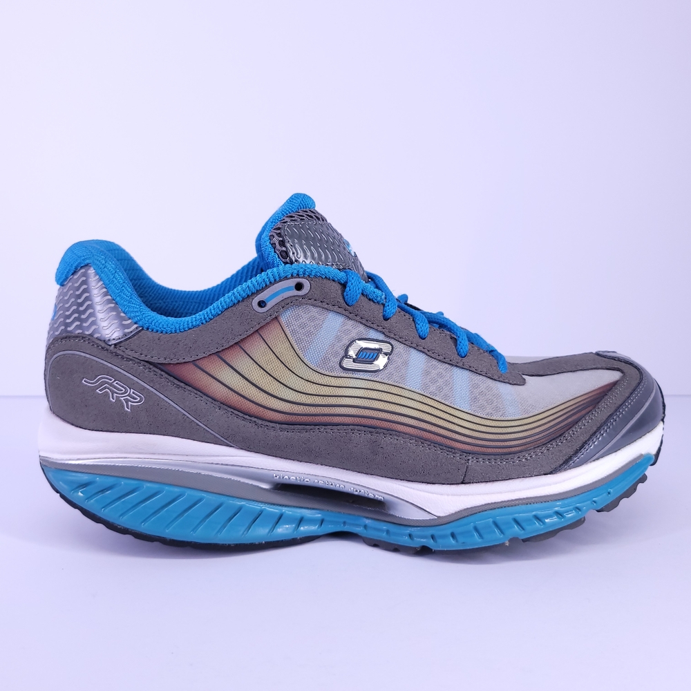 Skechers Gray and Blue Athletic Shoes SN12370 Size 9
